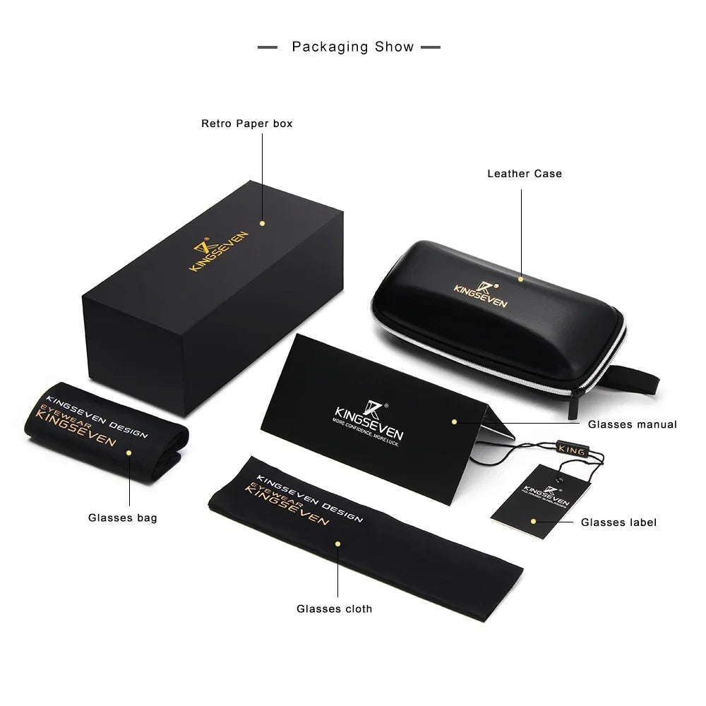 KINGSEVEN Luxury Polarized Sunglasses Men UV400